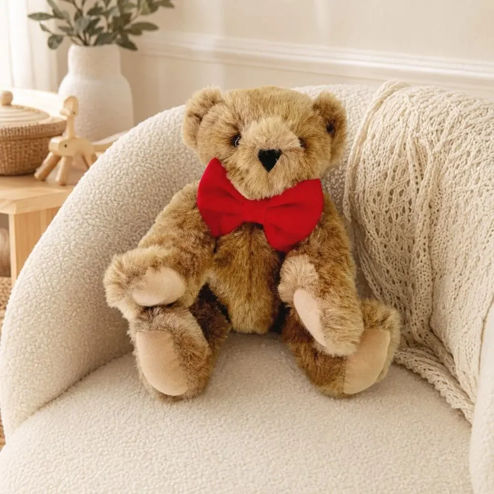 Vermont Teddy Bear 16” Jointed Brown Bear - Lifetime Guarantee! USA